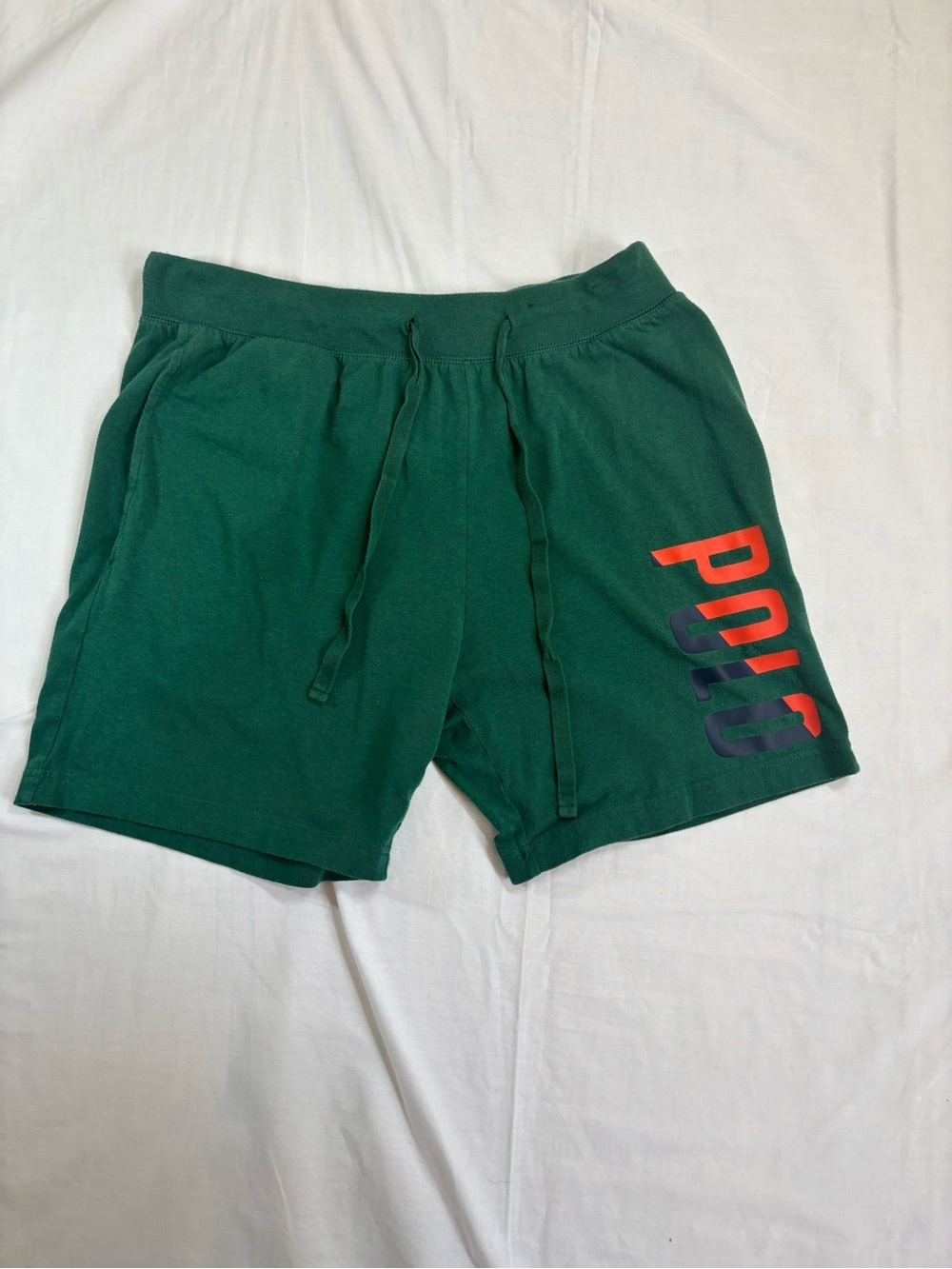 Polo by Ralph Lauren Men’s Green Cotton Drawstring Shorts